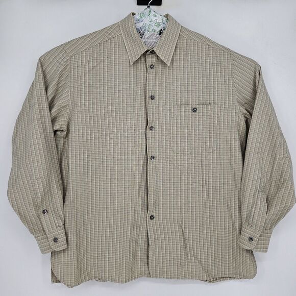 Ermenegildo Zegna Shirt Mens XXL Button Up Long Sleeve Italy Casual Preppy - Picture 1 of 12